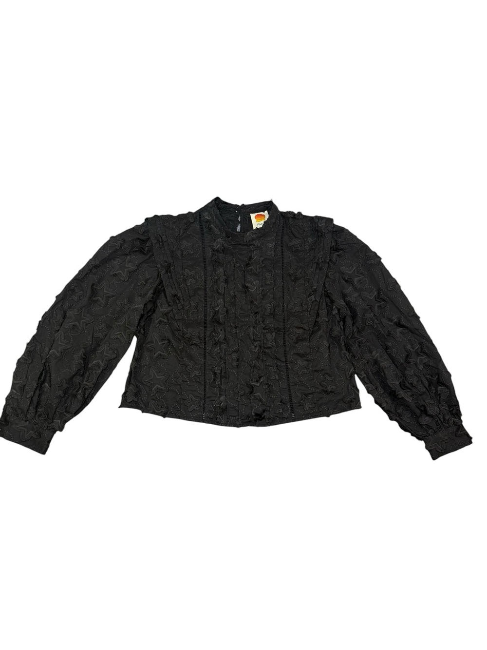 Farm Rio Black 3D Star Blouse - Picture 3 of 10